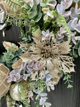 Load image into Gallery viewer, Champagne Gold Christmas Wreath
