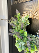 Load image into Gallery viewer, Heart Shaped Lavender Wreath ~ Handmade
