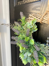 Load image into Gallery viewer, Lavender Heart Wreath
